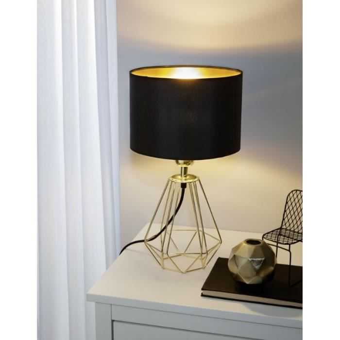 Eglo - Carlton 2 Lampshade Lamp H30.5 Cm - Rose Gold