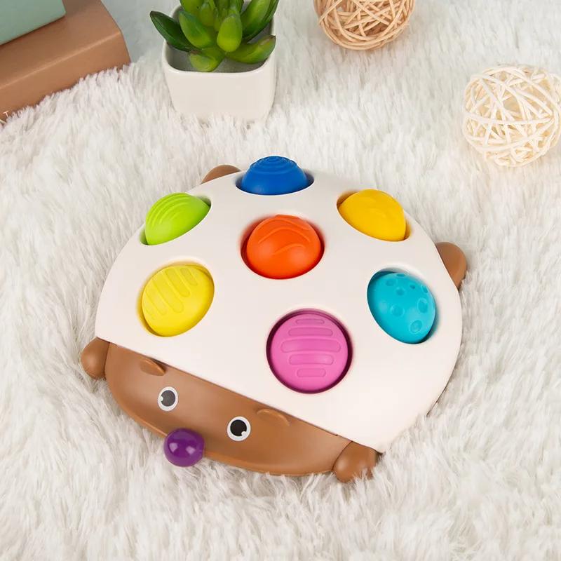 Yiran Bag Hedgehog Press Soft Key Concentration Training Early Education Toys Hand-Eye Coordination Children's Educational Small Hedgehog