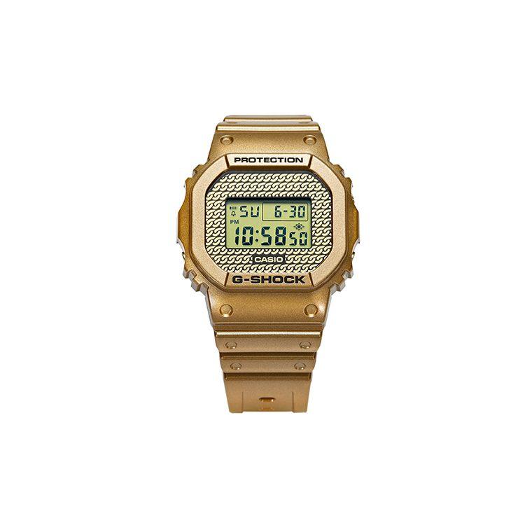 Casio G-Shock Gold Chain Retro Small Square Shockproof Waterproof Quartz Watch Men watches DWE-5600HG-1PFH Random Watch Box