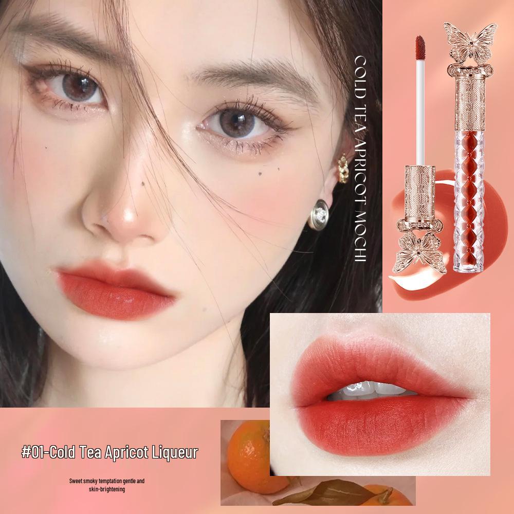 Haitrier Silky Smooth Lip Glaze: Rich, Full Color, Even Natural Application, Velvet Matte Finish.