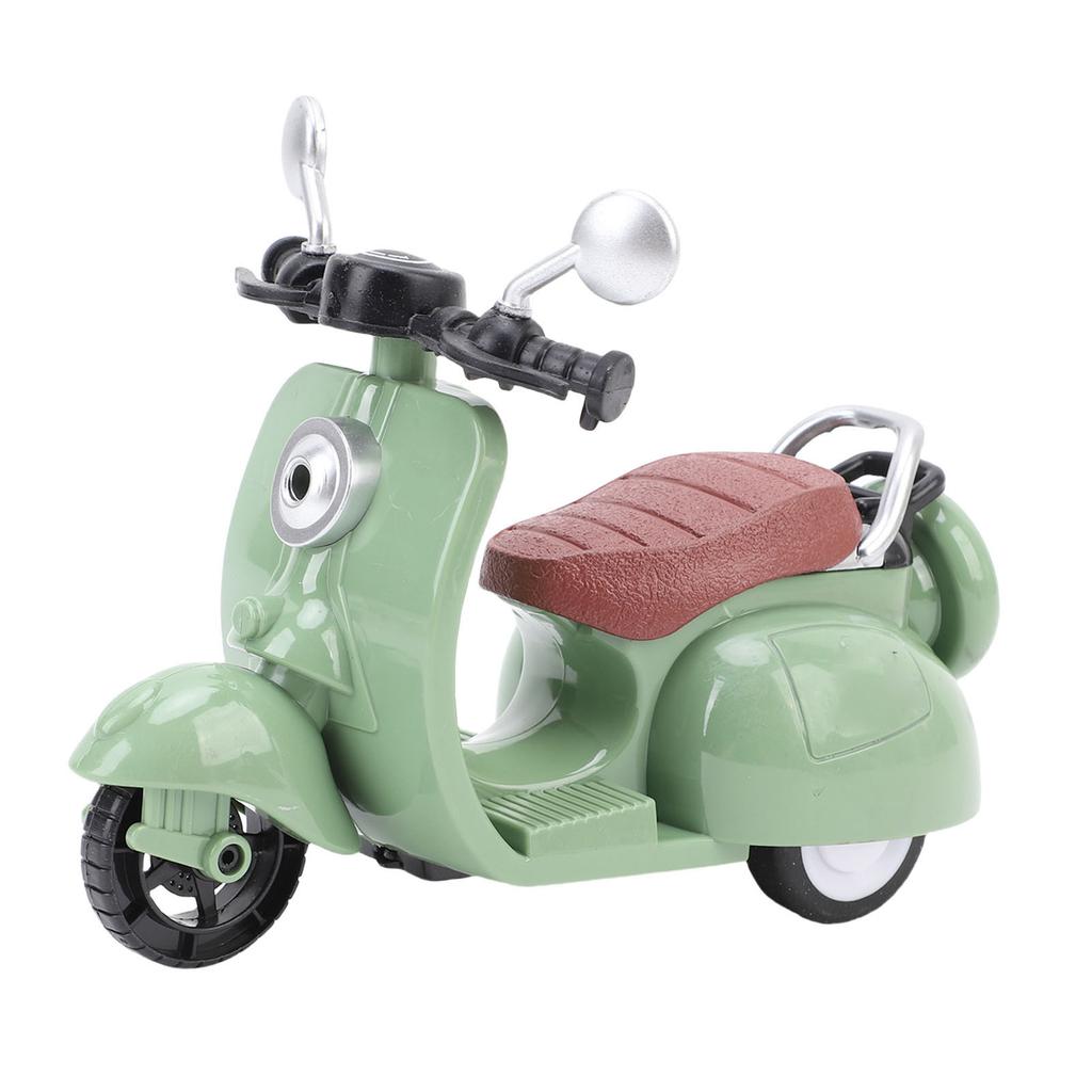 Scooter for Dolls Desktop Decoration Cute Mini Doll Scooter Vehicles Toy Battery Powered Green