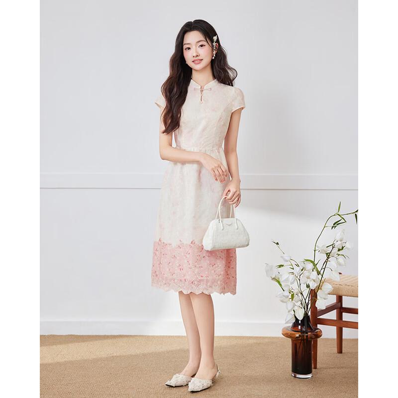 IEF Petite New Chinese Qipao Midi Dress