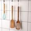 Little Wood Immortal Teak Long-Handle Slotted Spoon & Non-stick Stir-fry Spatula - Acacia Wood Kitchen Tool