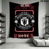Man Utd L Wall Hanging Printed Fabric Blanket Decorative Tapestries for Bedroom Living Room Home Decor