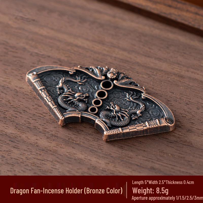 Kodo Multi-Hole Gourd & Water Drop Incense Holders: Turtle, Zen Lotus, Dragon Soaring Designs