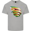Curled Zimbabwe Flag Zimbabwean Day Football Unisexs Light Cotton TShirt