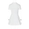 European Style Women's Solid Color Waist-Cinched Polo Collar Dress - Spring/Summer Fashion Arrival.