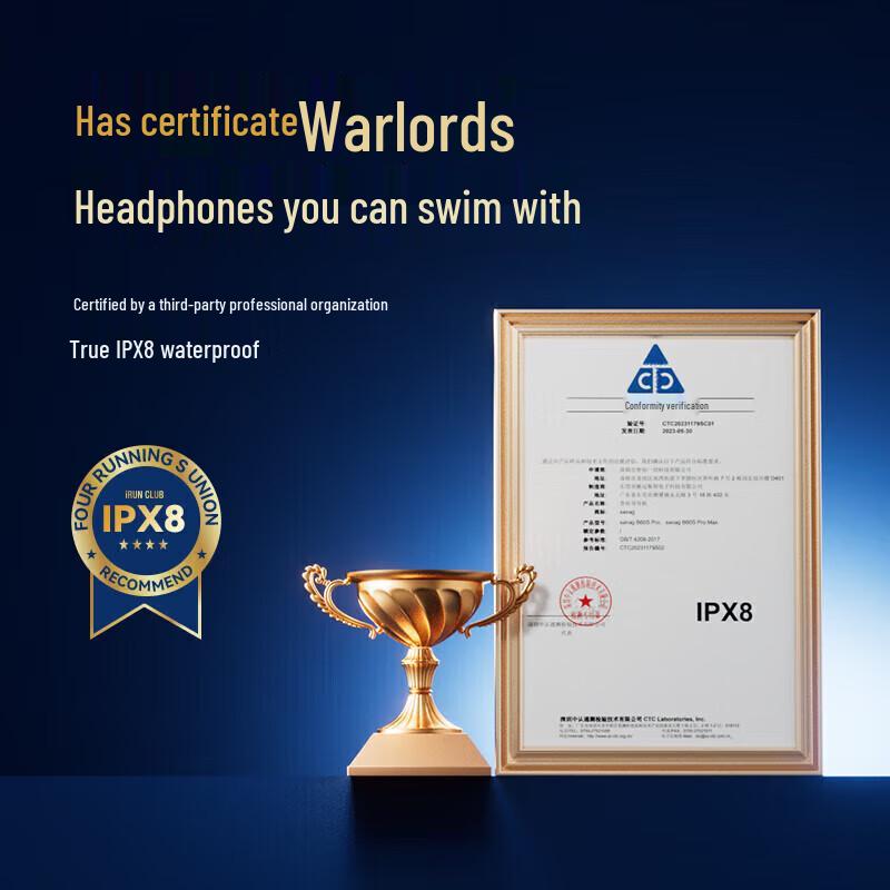 Saina B60S Pro Max Bone Conduction Waterproof Bluetooth Earphones