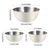 Large Capacity Stainless Steel Bowls Anti-scalding Food Container Salad Mixing Bowl Sets  Cooking