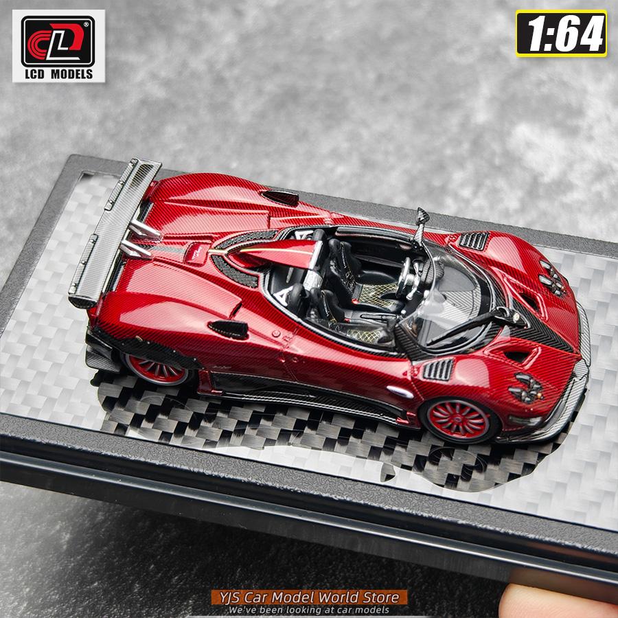 

LCD diecast model 1:64 Pagani Zonda HP new car model for static decorative items to give to friends as a holiday gift colle красный