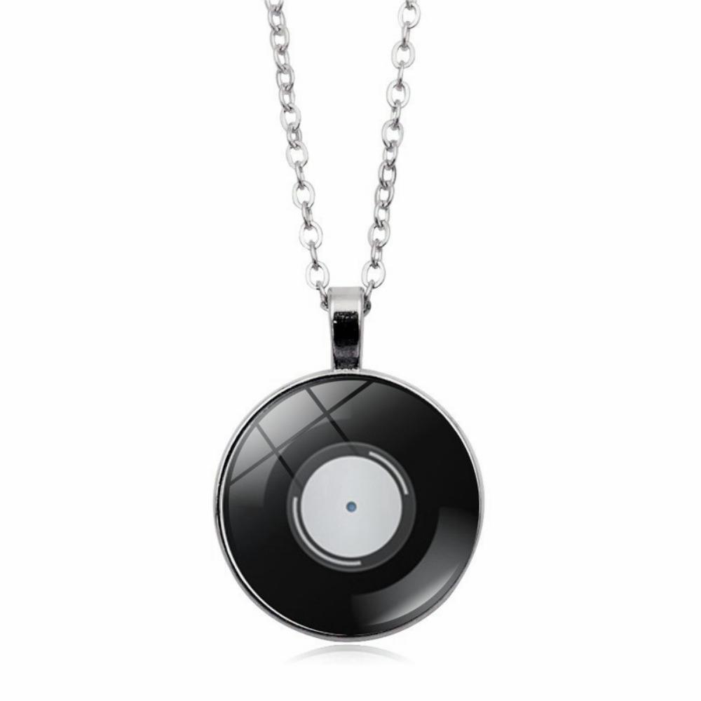Vinyl Record Pendant Necklace All-match Jewelry for Women and Men