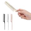 Professional Rat Tail Hair Comb Salon Hairdressing Styling Comb Barber Aluminum Metal Comb