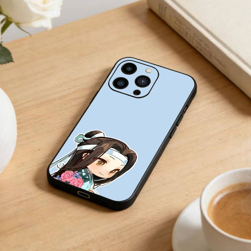 Grandmaster Demonic Cultivation Phone Case For iPhone 16,15,14,13,12,17,Pro Max,Plus Silicone Black Case
