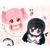 Anime Magical Girl Plush Toy Kaname Madoka Plushies Akemi Homura Doll Soft Stuffed Pendant Backpack Keychain Birthday Gift