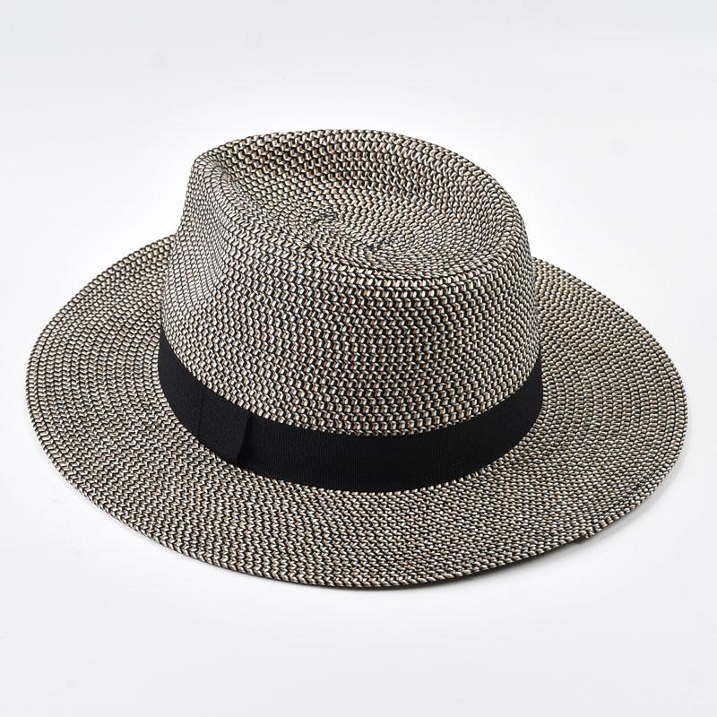 Summer Panama Straw Hats for Women Men Outdoor UV Protection Beach Sun Hat Jazz Cap Fedora