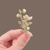 Jasmine Brooch Faux Pearl Petal Flower Lapel Pin Sweater Cardigan Coat Business