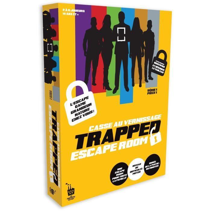 Jeu de réflexion - logique - DUJARDIN - TRAPPED - Casse au Vernissage (niveau moyen)
