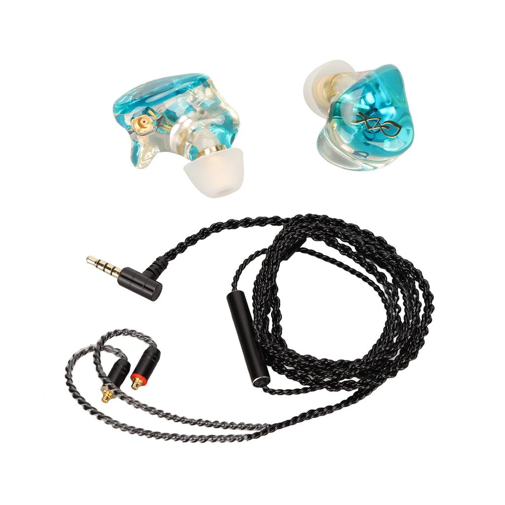 Wired Monitor Earbuds Crisp Treble Powerful Bass Pure Copper Unit Monitor Earphone with Detachable Cable