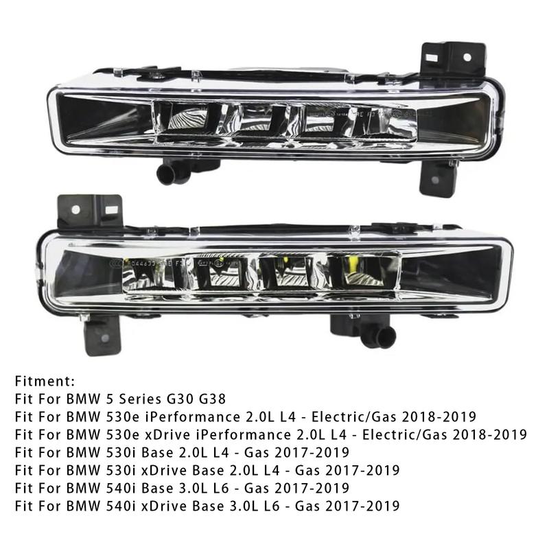 Artudatech Pair LED Front Daytime Running Fog Light For BMW G30 G38 17-19 63177349131 Car Accessories