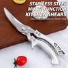Household Stainless Steel Kitchen Scissors Heavy Duty Bone Shears for Chicken Bone Cutting Fish Cleaning Barbecue Processing5