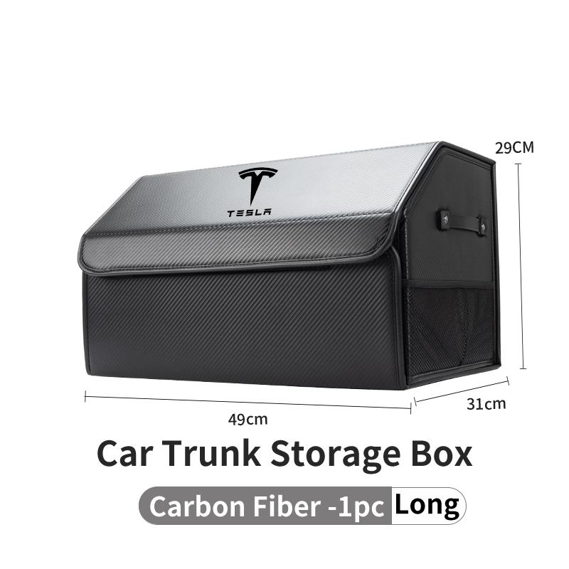 Car Valve Core Trunk Storage Box Organizer Foldable Stowing Tidying Container Bag For Tesla Model 3 Model S Model X Model Y