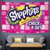 Cute SShopkins Anime Tapestry Wall Hanging Decoration Household Wall Hanging Home Decor