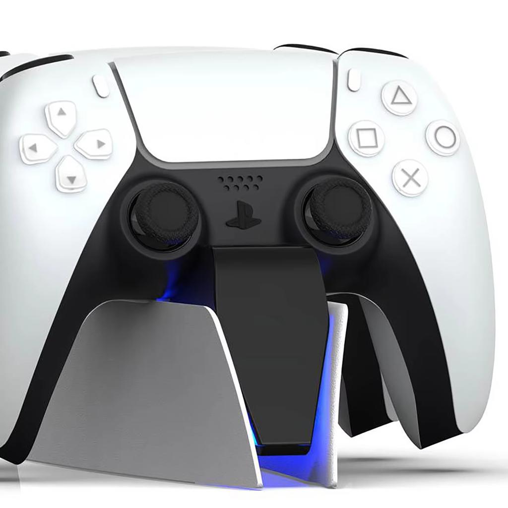 RGB Controller Charging Station for PS5 Dual Fast Charger RGB Indicator Charging Stand Docking Station Game Components