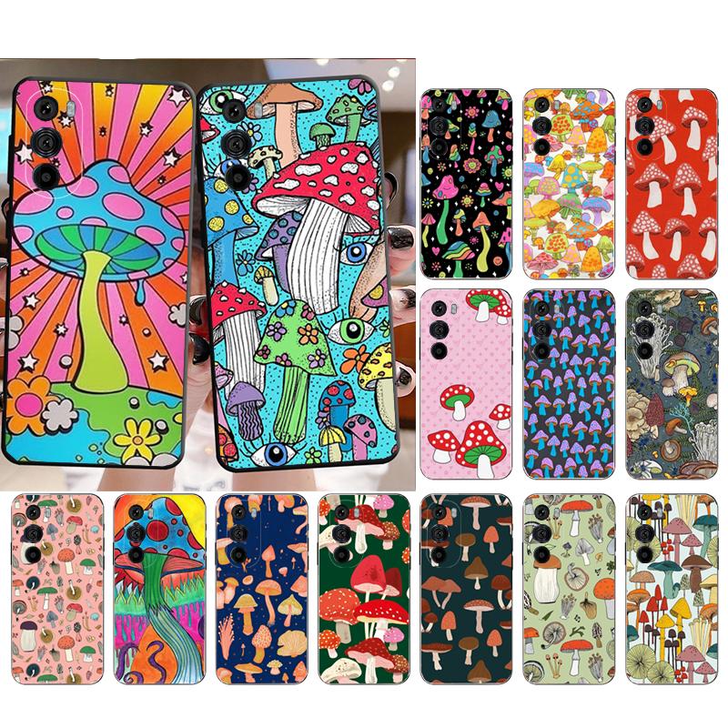 Rainbow Mushrooms Phone Case For Motorola Edge 60 50 40 Pro 60 50 40 30 Ultra Neo Fusion Moto G Play G Stylus G Carcasas