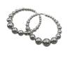 1PAIR Stylish Vintage CCB Earrings Pearl Earrings Ear Clasp Earrings Versatile Earrings