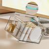 Transparent Under Desk Drawer Organizer Plastic Makeup Storage Container Qtip Holder  Office