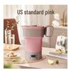 Portable Folding Silicone Electric Kettle with Touch Control and Global Voltage Adapter (110V-220V)