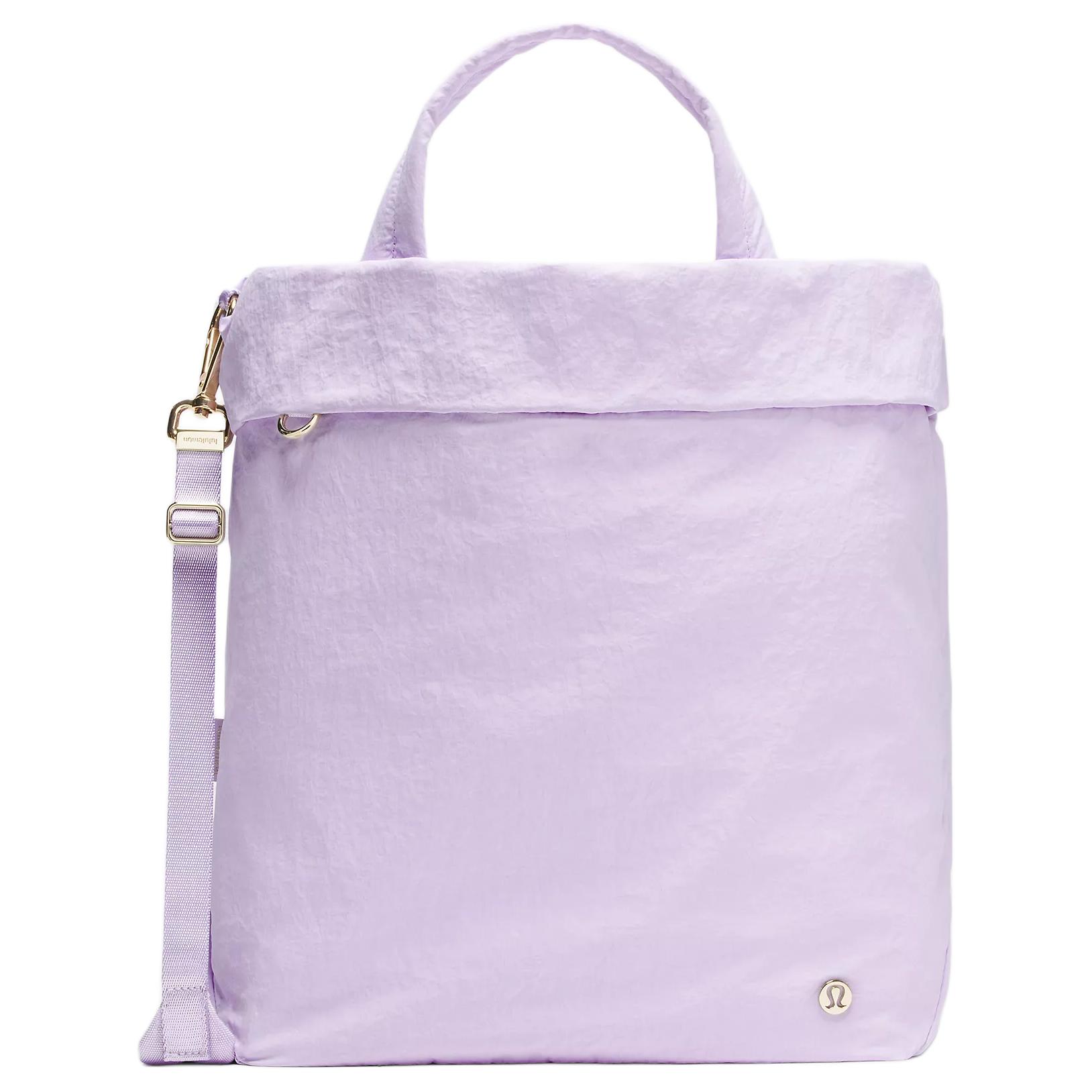 Lululemon On My Level 20L Adjustable Detachable Ruched Strap Tote Bag Women tote Lavender-Frost LW9FNCS-0641 Lavender Frost