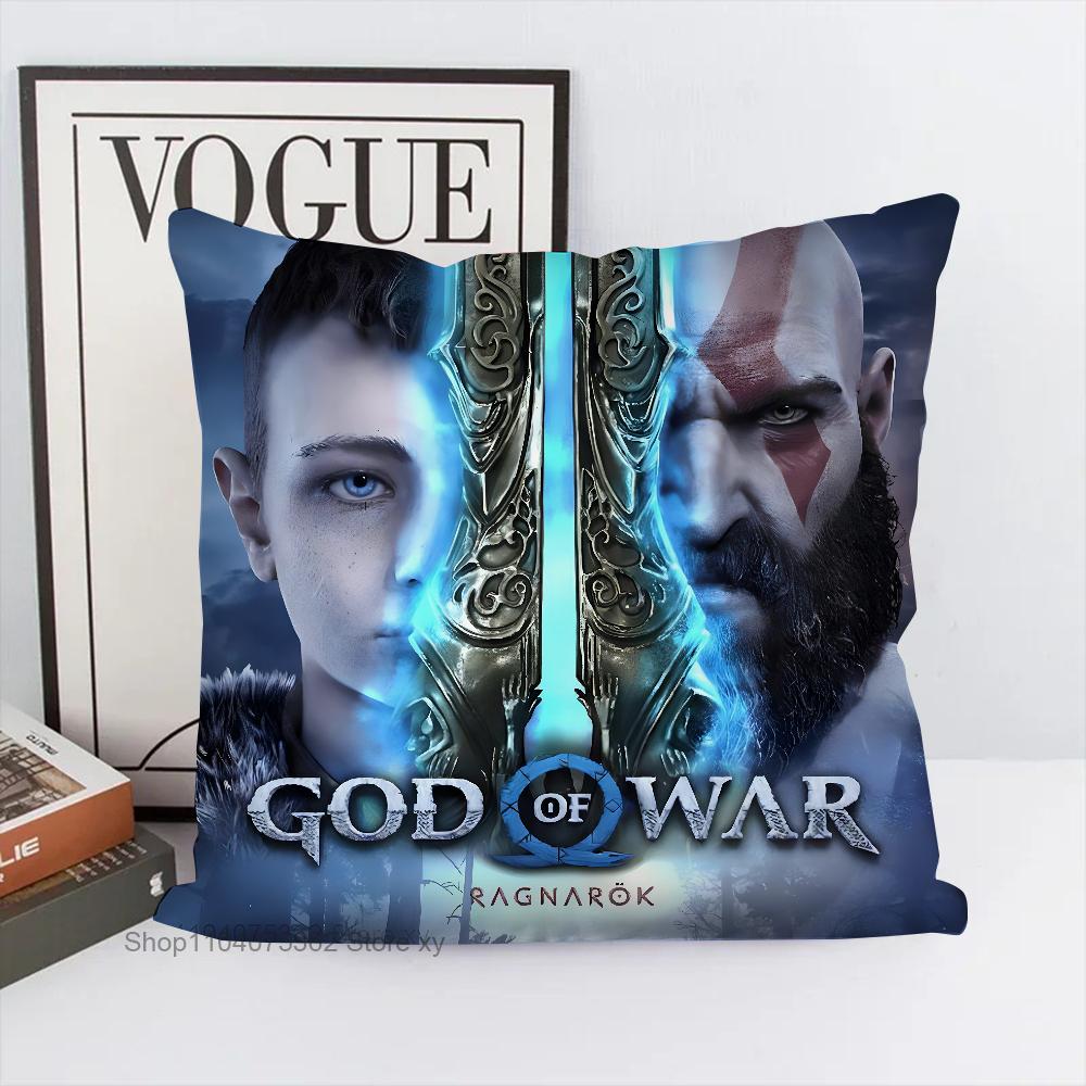 Game G-God Of War Ragnarok Pillow Case Square Pillow Bedroom Sofa Leisure Comfort Cushion Car Living Room Home Decoration