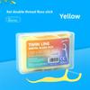 Automatic Dental Floss Holder with 5 Pieces, Portable and Easy To Use, One-click Release, Double-threaded, Fruit-flavored Dental Floss