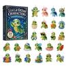 Ocean Turtle Hanging Ornaments 24 Days Advent Calendar, Blind Box, Christmas Acrylic Creative Holiday Party Favors Animal Pendants for Tree