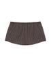 GLOWNY G Classic Lace-Up Mini Skirt (Brown)