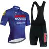 Soudal Quick Step 2026 Radtrikot Set Kurzarm Fahrradbekleidung Herren MTB Maillot Ciclismo Bike Racing Trägerhosen Set