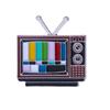 Colorful Retro TV No Signal Lapel Pin Brooch 