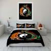 Tiger and dragon encircle yin-yang Print Bedding Set 1 Duvet Cover 2 Pillowcases for Adult and Children Luxury Gift Full Size