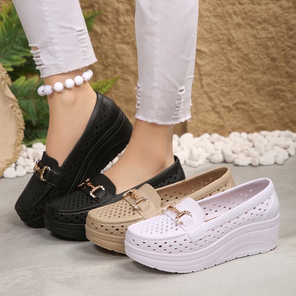 Fashion Summer Women Flats Sneakers Soft Leather Loafers Breathable Casual Designer Shoes Woman Trend Lightweight Outdoor Sneakers Women