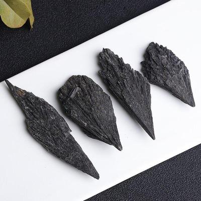 Tormalina Nera Naturale Schorl Minerale Grezzo Esempio Ornamento Collezione