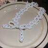 Pendant Bow Necklace Bead Collarbone Chain Sweet Clavicle Chain Women  Girls