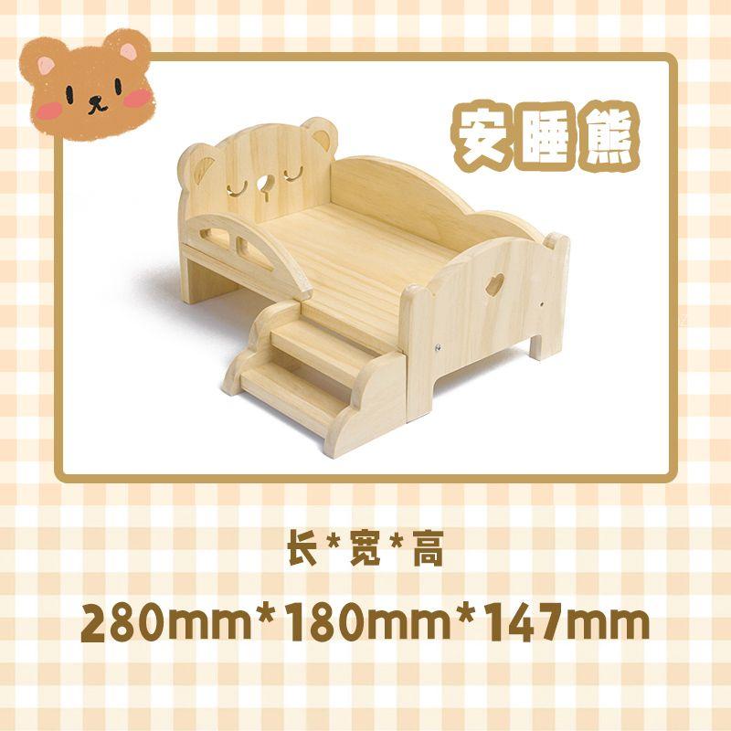 Lalka Baby Doll Miniatura Łóżko ze Schodami Modna Lalka Zabawa na 20 cm 1/6 Akcesoria dla lalek Domek do Zabawy Meblowej Dekoracja Domku dla Lalek