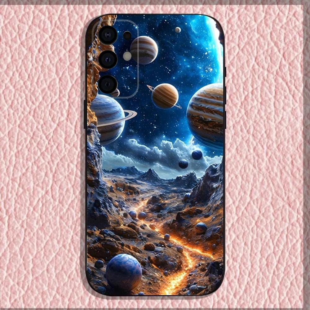 

Чехол для телефона Сатурн и Солнечная система для Samsung S25, S24, S21, S22, S23, S30, Ultra, S20, Plus, Fe, Lite, Note, 10, 9, 5G Черный Samsung S21 s305G