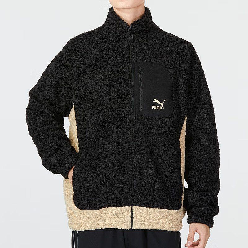 PUMA Jackets Unisex Black Stand Collar Moderate Other 539914-01