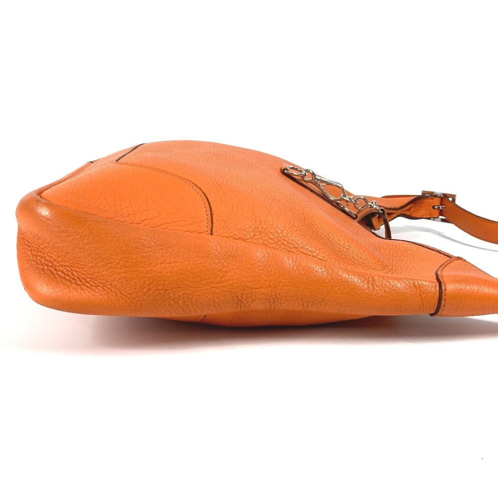 HERMES Trim 35 Trim 35 Pochette Crossbody bag Shoulder Bag Leather Orange