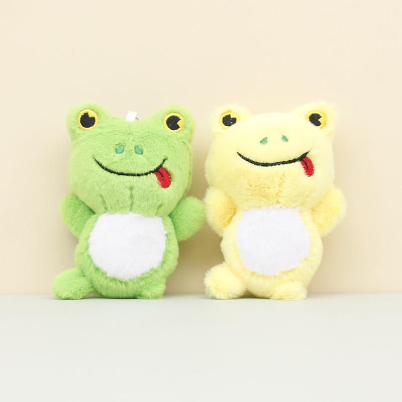 Niedlicher Frosch-Plüsch-Schlüsselanhänger, weiches Kuscheltier für Taschen und Geschenke