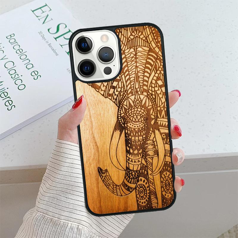 Natural Bamboo Wood Phone Case For iPhone 17 Air 15 16 16e 14 13 Pro Max Coque 12 11 Pro Max PLUS Mobile Fundas Cover