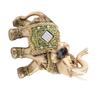 Lucky Feng Shui Green Elephant Statue Sculpture Wealth Figurine Gift Home Decoration