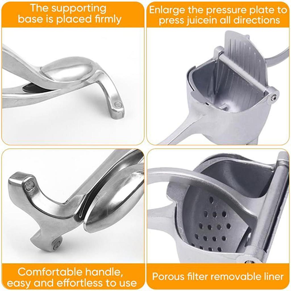Manual Juicer Fruit Juice Squeezer Detachable Heavy Duty Citrus Squeezer Extractor Tool Metal Alloy Squeezer